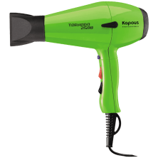 Профессиональный фен для укладки волос "Tornado 2500" Kapous, зеленый