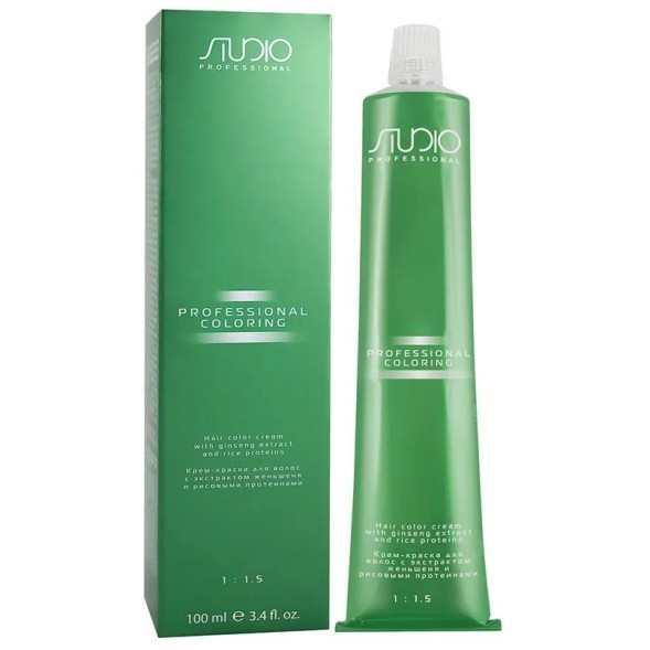 S 10.12 Пепельно-перламутровый платиновый блонд, крем-краска для волос с экстрактом Женьшеня и Рисовыми протеинами линии Studio Professional, 100 мл