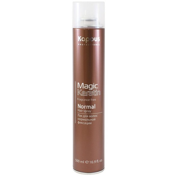 Лак аэрозольный для волос нормальной фиксации с кератином серии Magic Keratin 500 мл