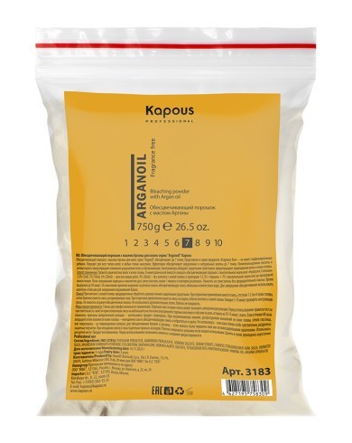 Обесцвечивающий порошок с маслом Арганы для волос серии &quot;Arganoil&quot; Kapous, 750 г