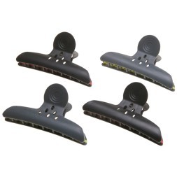 CL2207 Зажим для волос DEWAL&quot;Бабочка&quot; черный, пластк, 10 см, 4 шт/уп