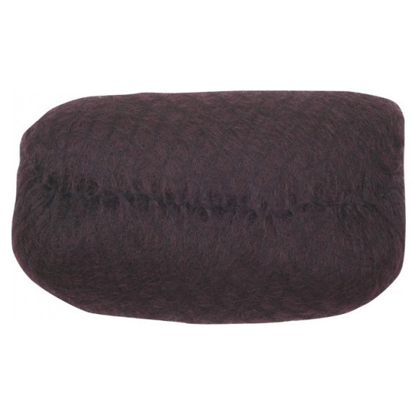 HO-PC Dark brown Валик для прически DEWAL, искусственный .волос + сетка, темно-коричневый 18х11см
