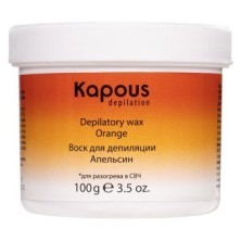 Воск для депиляции для разогрева в СВЧ-печи Kapous, Апельсин, 100 г