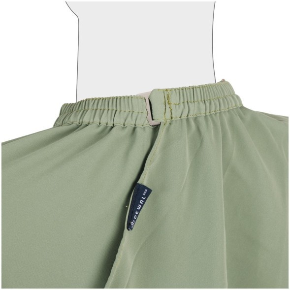 AA48F Пеньюар для стрижки DEWAL, полиэстер, зеленый, 140х150 см