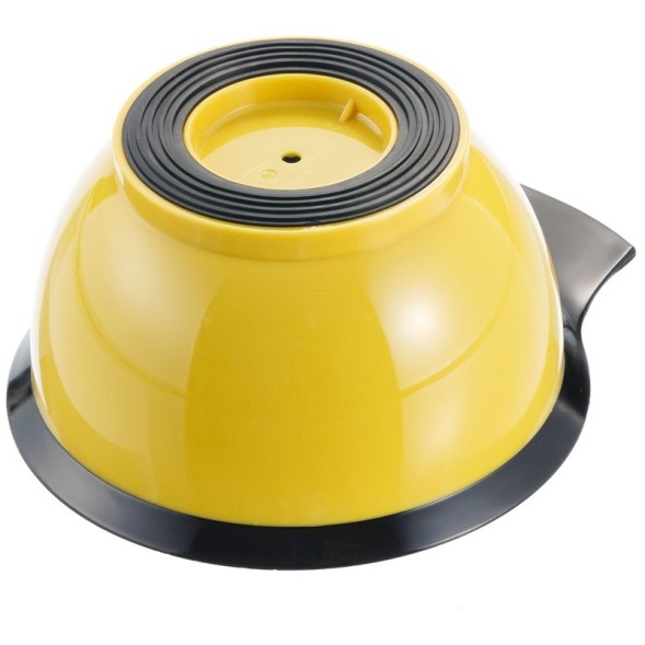 Чаша для краски DEWAL, с ручкой, с прорезиненной вставкой 330 мл.