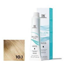 Крем-краска для волос TNL Million Gloss оттенок 10.1 Платиновый блонд пепельный 100 мл