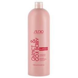 Укрепляющий фруктовый шампунь для волос с Гранатом и ягодами Годжи линии Studio Professional, 1000 мл