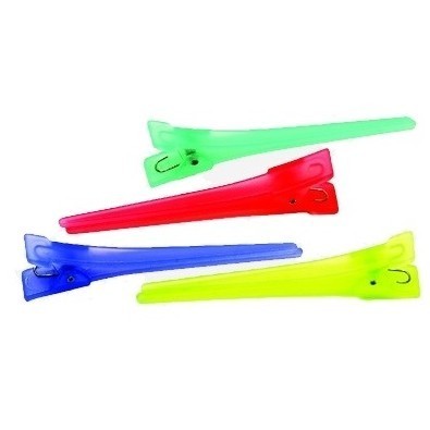 CL2521 Зажим для волос DEWAL цветной, пластик, 6 см,12 шт/уп