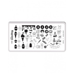 Sweets, пластина для стемпинга «Crazy story» Kapous