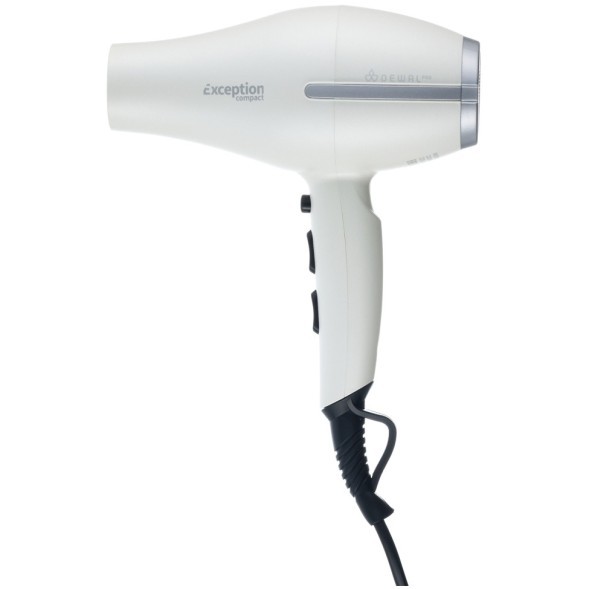 Фен DEWAL EXCEPTION Compact 2200 белый, компактный 2200 Вт, ионизация, 2 насадки, провод 3м