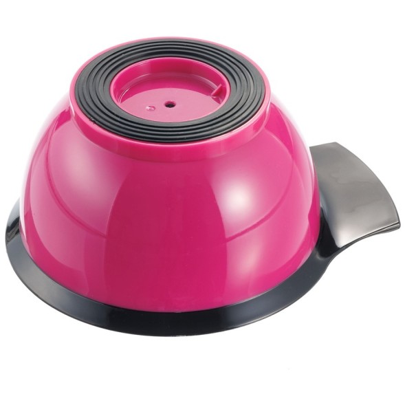 Чаша для краски DEWAL, с ручкой, с прорезиненной вставкой 330 мл