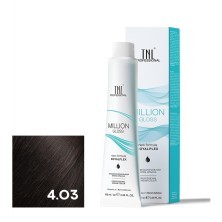 Крем-краска для волос TNL Million Gloss оттенок 4.03 Коричневый теплый 100 мл