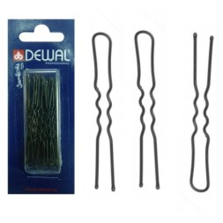SLT45V-1/60 Шпильки DEWAL черные, волна 45 мм, 60 шт/уп, на блистере, мягкие