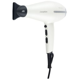 Фен DEWAL EXCEPTION, белый, вес 570гр, 2200Вт, 2 насадки, провод 3м