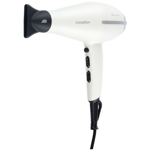 Фен DEWAL EXCEPTION, белый, вес 570гр, 2200Вт, 2 насадки, провод 3м