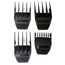 3201-7030 Wahl Attachment comb set # 1-4 black/набор пластиковых насадок # 1-4, черная