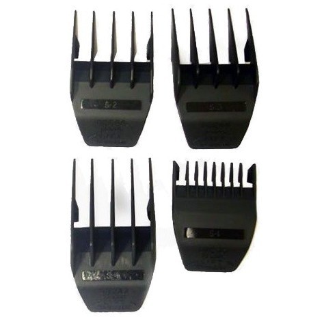3201-7030 Wahl Attachment comb set # 1-4 black/набор пластиковых насадок # 1-4, черная
