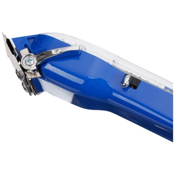 Машинка для стрижки DEWAL PRO NEON BLUE, аккум\сет, 6000 об\мин, нож 45 мм, 0,8 - 2,0 мм, 6 нас