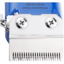 Машинка для стрижки DEWAL PRO NEON BLUE, аккум\сет, 6000 об\мин, нож 45 мм, 0,8 - 2,0 мм, 6 нас