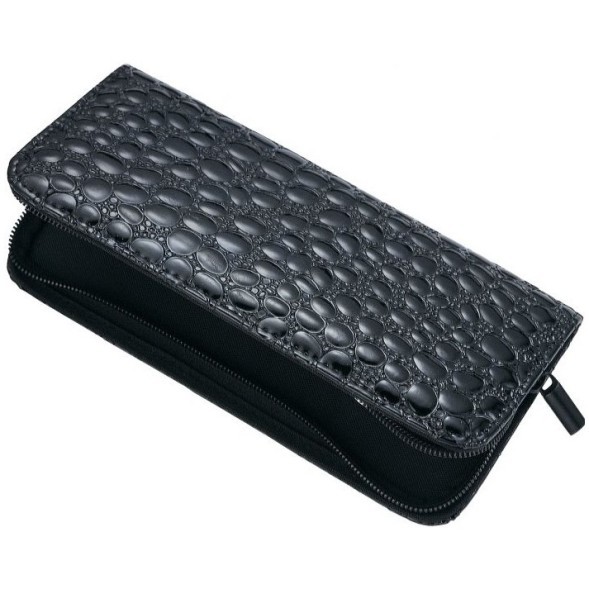 Футляр DEWAL для ножниц, кожзам, чёрного цвета