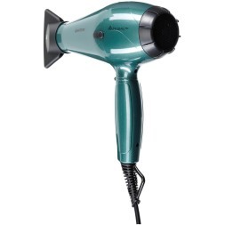 Фен DEWAL SPECTRUM, изумрудный, вес 600гр, 2200Вт, ионизация, 2 нас, провод 3м