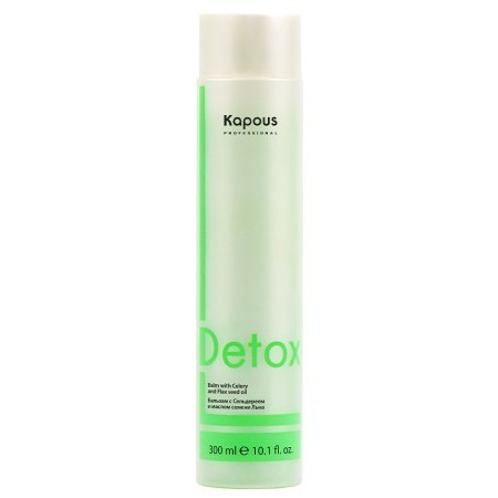 Бальзам для волос с Сельдереем и маслом семени Льна серии &quot;Detox&quot; Kapous, 300 мл