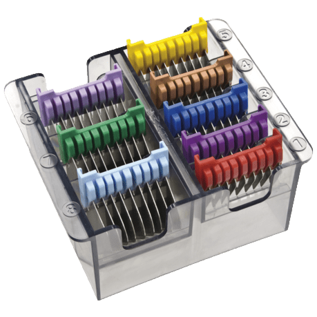 1233-7050 Attachment comb.set Stainless steel/наб. насадок с желез. зубцами 3,6,10,13,16,19,22,25 мм