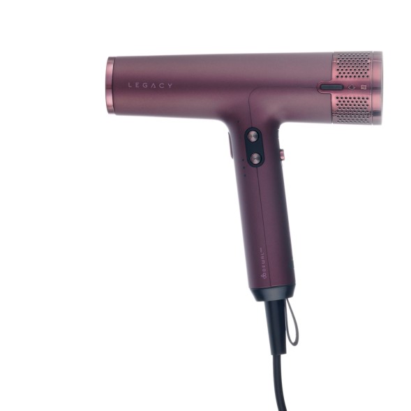 Фен DEWAL PRO LEGACY, бордовый, 1700W, бесщеточный мотор, ионизация, 2 насадки + диффузор, провод 3м