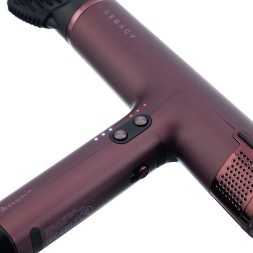 Фен DEWAL PRO LEGACY, бордовый, 1700W, бесщеточный мотор, ионизация, 2 насадки + диффузор, провод 3м