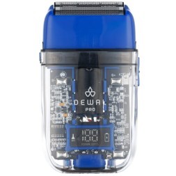 Шейвер для проработки контуров/бороды DEWAL PRO BARBER STYLE NEON BLUE ,аккум, 7000об\мин,2 бр.гол