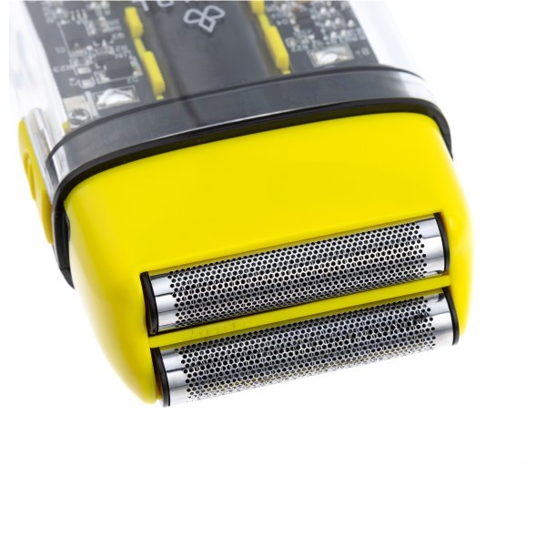 Шейвер для проработки контуров/бороды DEWAL PRO BARBER STYLE NEON YELLOW ,аккум, 7000об\мин,2 бр.гол