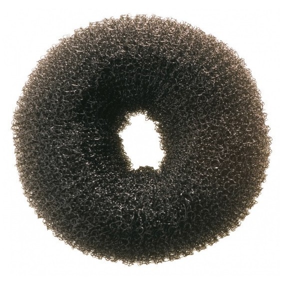 HO-5116 Black Валик для прически DEWAL, сетка, черный d8см
