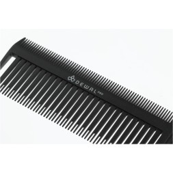 Расческа для мелирования DEWAL с металлическим  хвостиком, черная 26 см