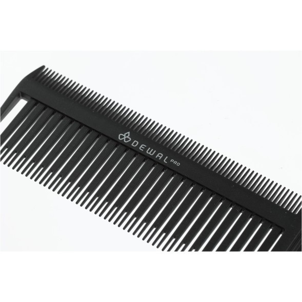 Расческа для мелирования DEWAL с металлическим  хвостиком, черная 26 см