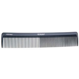 CO-6039-NANO Расческа рабочая DEWAL NANO комбинированная, широкая,антистатик, черная  21,5 см