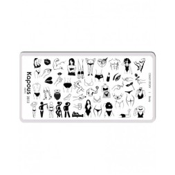 Body, пластина для стемпинга «Crazy story» Kapous