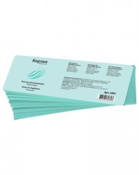 Полоски для депиляции Kapous, бирюзовый, 7*20 см, 100 шт./уп.