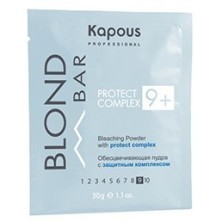 Обесцвечивающая пудра с защитным комплексом 9+ серии “Blond Bar” Kapous, 30 г