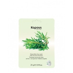Тканевая маска для лица детокс с экстрактом Чайного дерева Kapous, 25 г