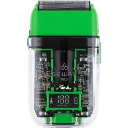 Шейвер для проработки контуров/бороды DEWAL PRO BARBER STYLE NEON GREEN ,аккум, 7000об\мин, 2 бр.гол