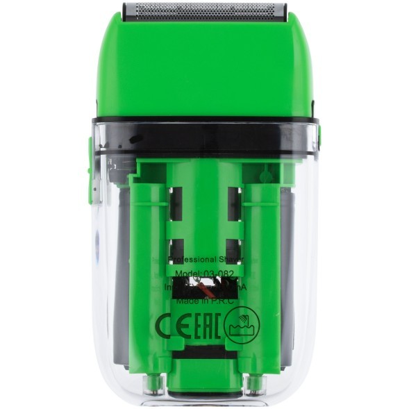 Green Шейвер для проработки контуров/бороды DEWAL PRO BARBER STYLE NEON GREEN ,аккум, 7000об\мин, 2 бр.гол  03-082 Green