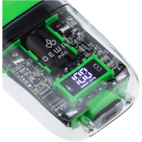 Green Шейвер для проработки контуров/бороды DEWAL PRO BARBER STYLE NEON GREEN ,аккум, 7000об\мин, 2 бр.гол  03-082 Green