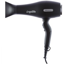 03-001 Black Фен DEWAL ErgoLife черный софт тач,  2200 Вт, ионизация, 2 насадки