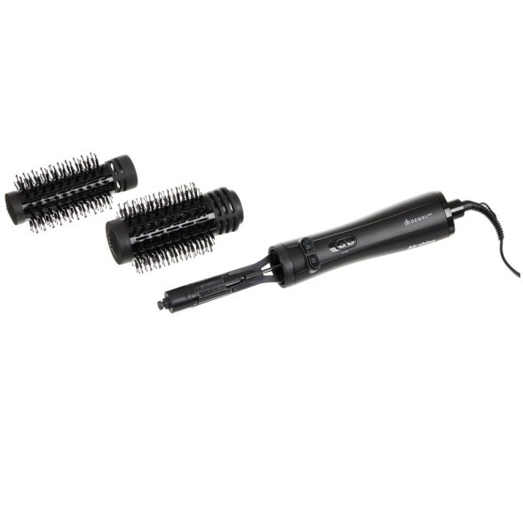 Фен-щетка DEWAL PRO AIR SHINE, черная, 1200Вт, 2 насадки: 38мм, 50 мм, провод 3м