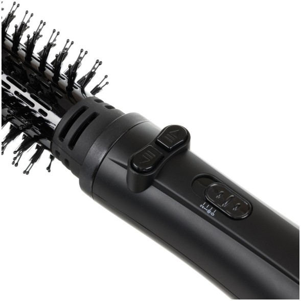 Фен-щетка DEWAL PRO AIR SHINE, черная, 1200Вт, 2 насадки: 38мм, 50 мм, провод 3м