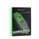 Green Машинка для стрижки DEWAL PRO BARBER STYLE NEON GREEN, аккум\сет, 6000 об\мин, нож 45 мм, 0,8 - 2,0 мм, 6 нас  03-081