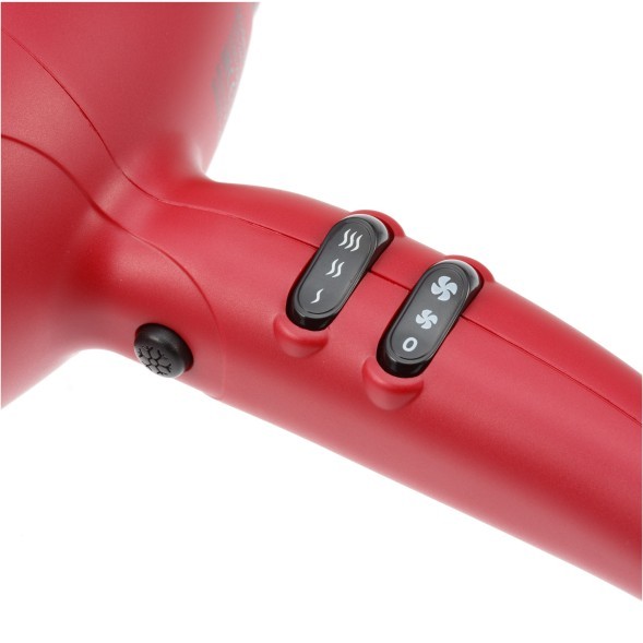 Фен DEWAL PRO EVOLUTION, красный, 2300Вт, ионизация, 2 насадки  03-9010