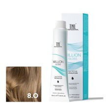 Крем-краска для волос TNL Million Gloss оттенок 8.0 Светлый блонд 100 мл