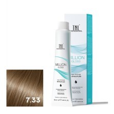 Крем-краска для волос TNL Million Gloss оттенок 7.33 Блонд золотистый интенсивный 100 мл