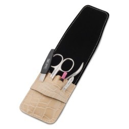 МН 05-2, маникюрный набор, бежевый чехол, 5 предметов